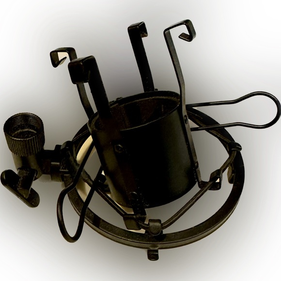 MICROPHONE SHOCK MOUNT CLIP NOISE ISOLATION STABILIZER ANTI-VIBRATION PODCAST - Picture 6 of 8